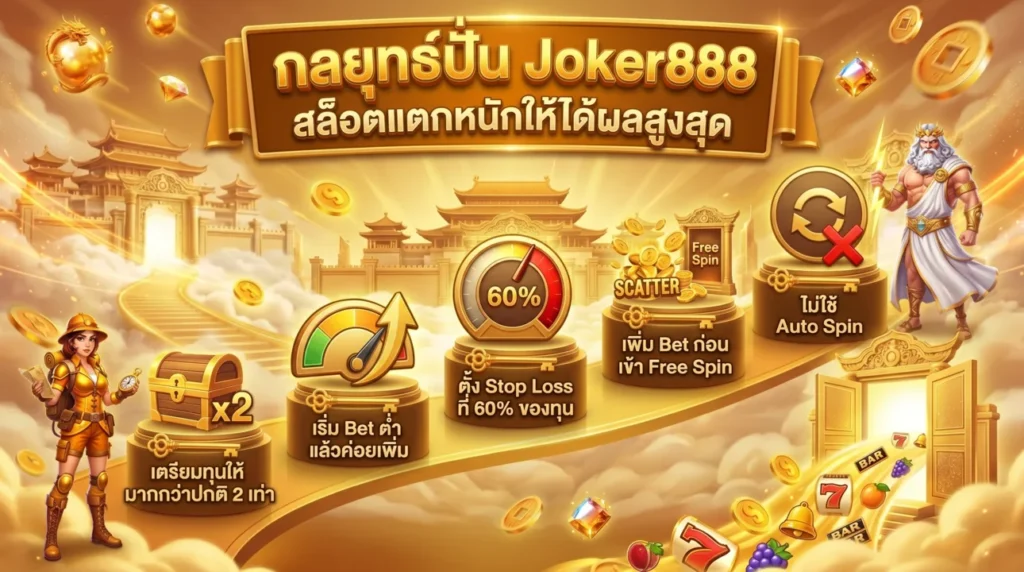 กลยุทธ์ปั่น Joker888 สล็อตแตกหนัก