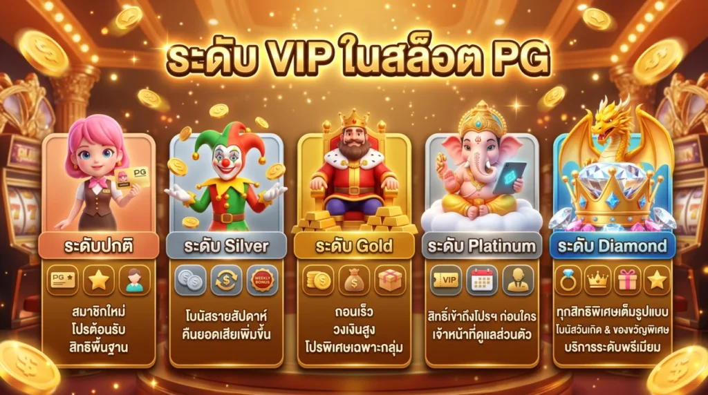 ระดับ VIP ในสล็อต PG