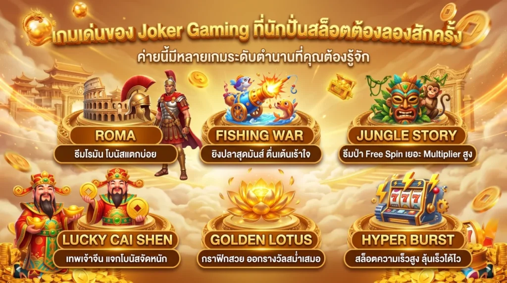 เกมเด่นของ Joker Gaming