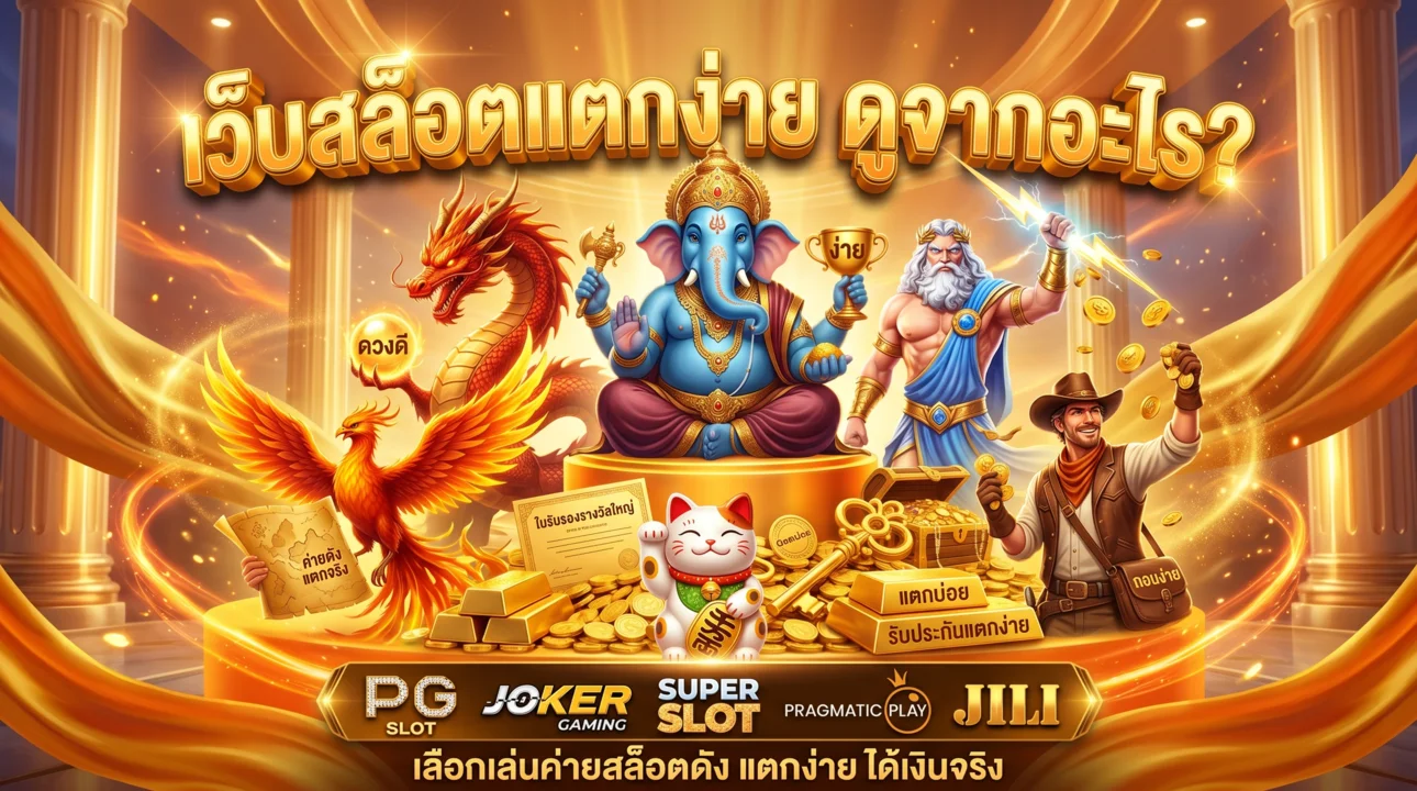 เว็บสล็อตแตกง่าย ดูจากอะไร