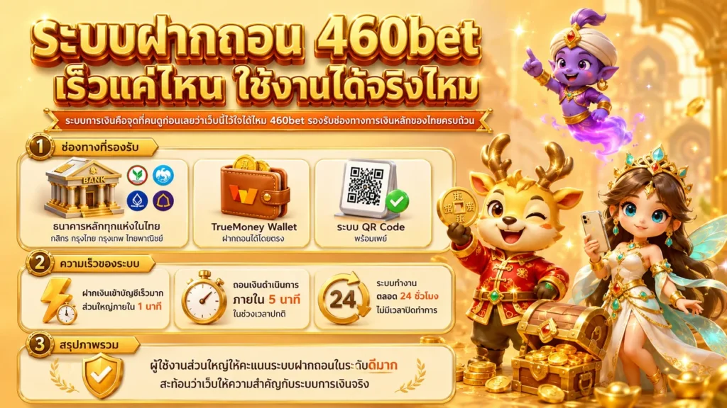 ระบบฝากถอน 460bet