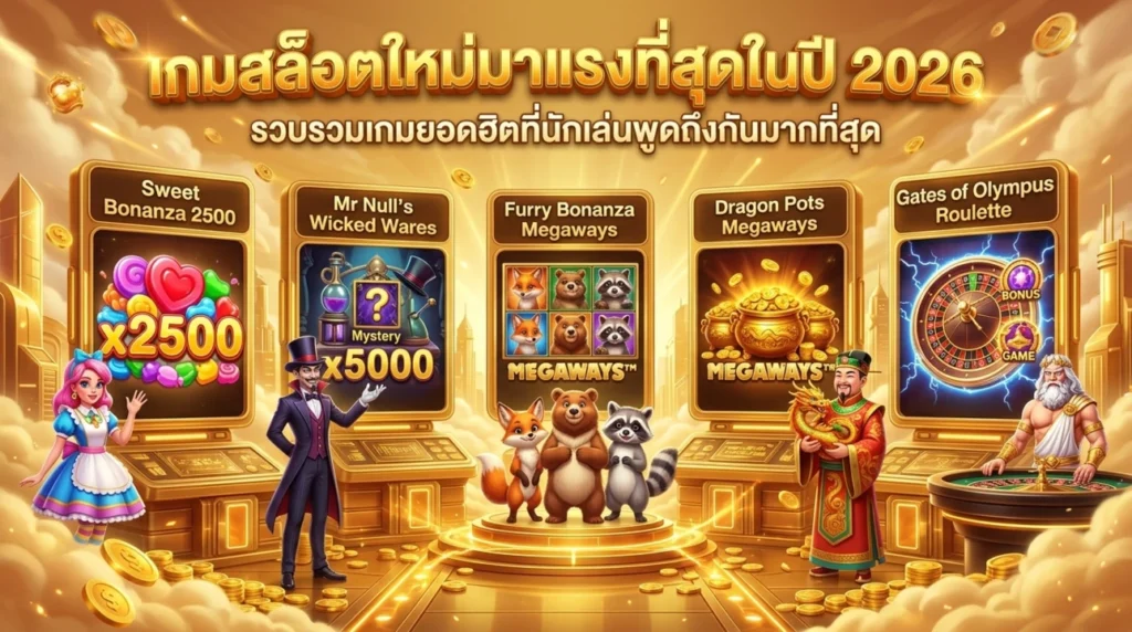 เกมสล็อตใหม่ที่มาแรงที่สุดในปี 2026
